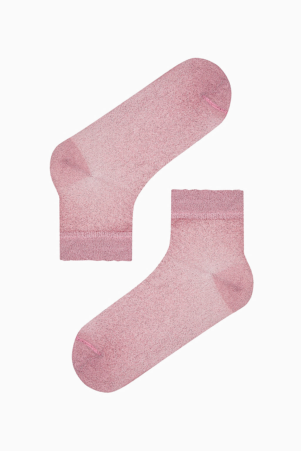 Shiny Tulles Black White Pink 3in1 Socket Socks