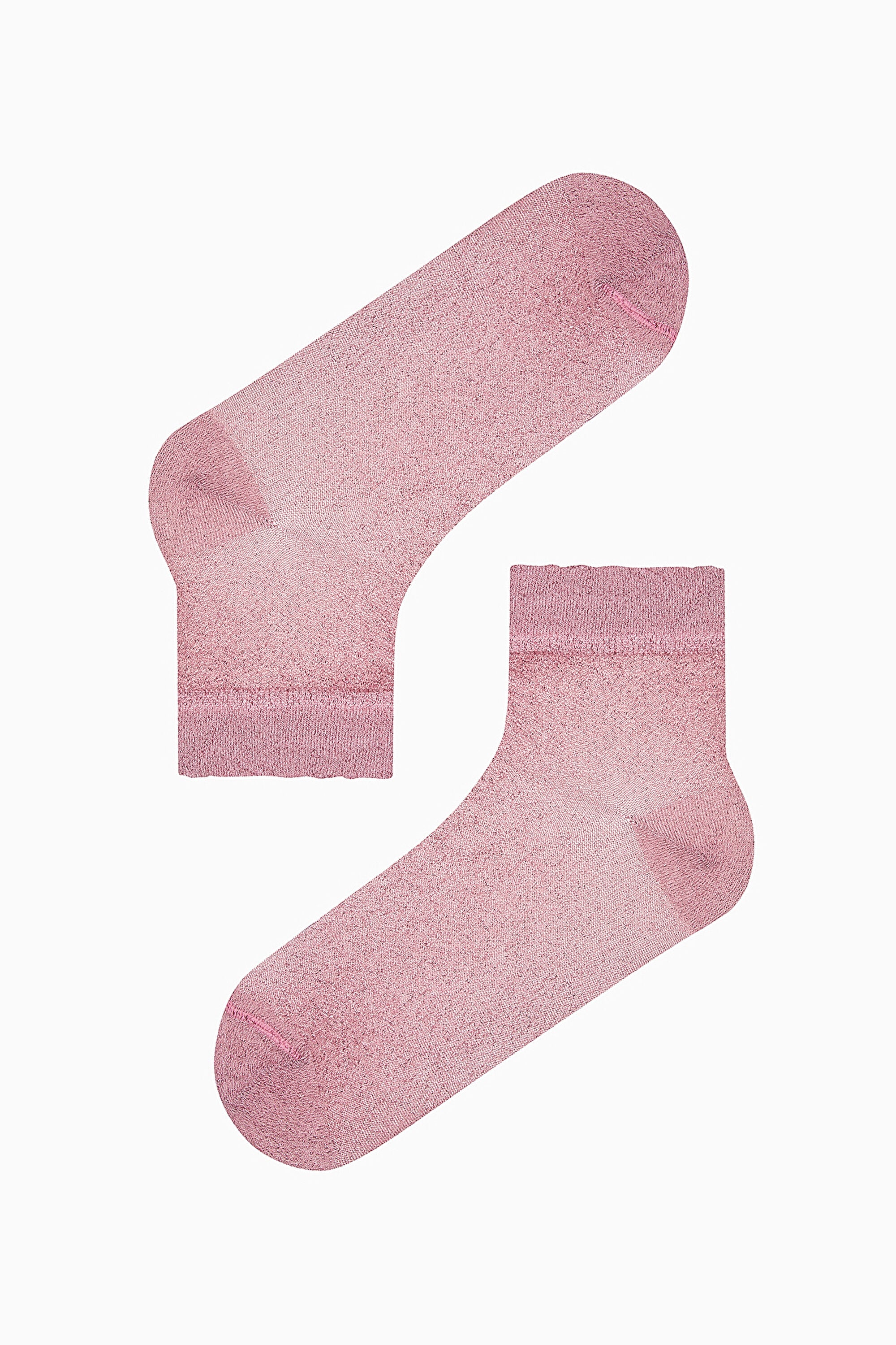 Shiny Tulles Black White Pink 3in1 Socket Socks