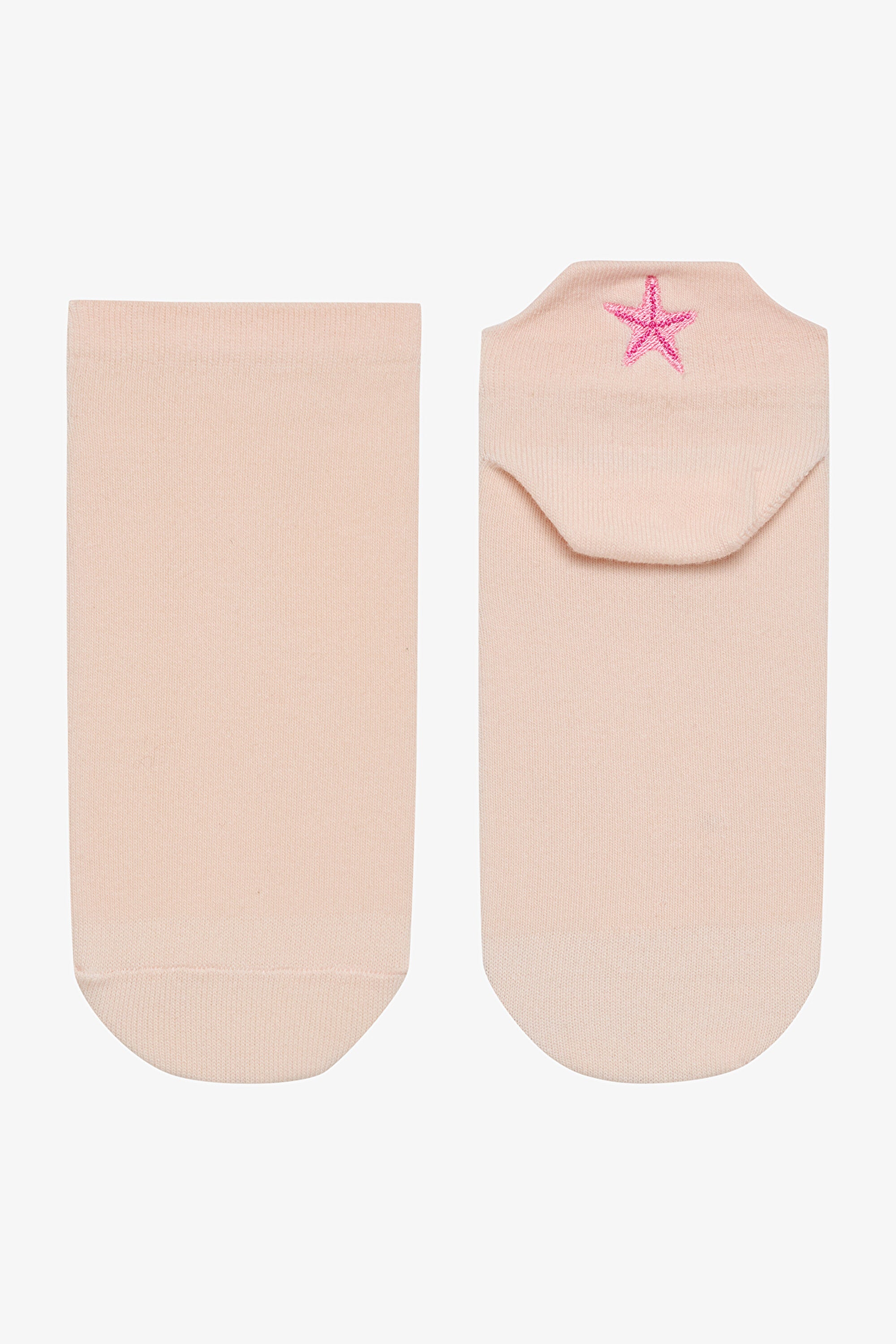 3 Pairs of Cotton Embroidered Back Socks