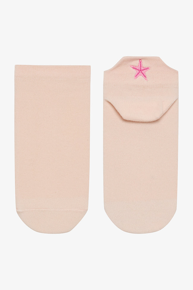 3 Pairs of Cotton Embroidered Back Socks Main Image