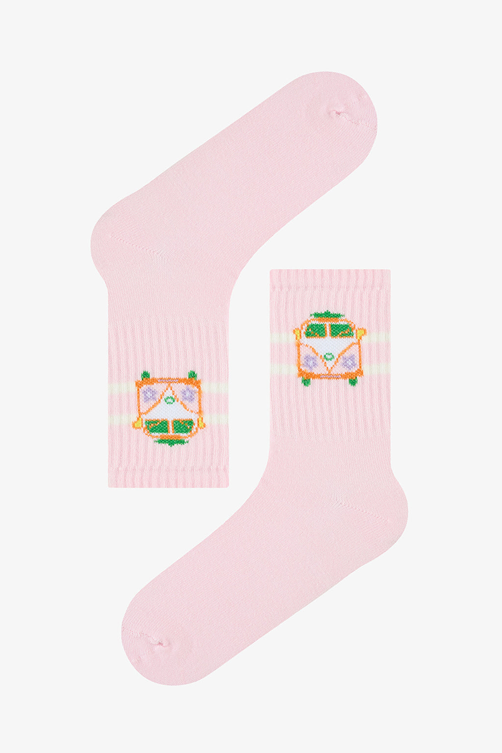 Girl Travel Multicolored 4-Pack Socks