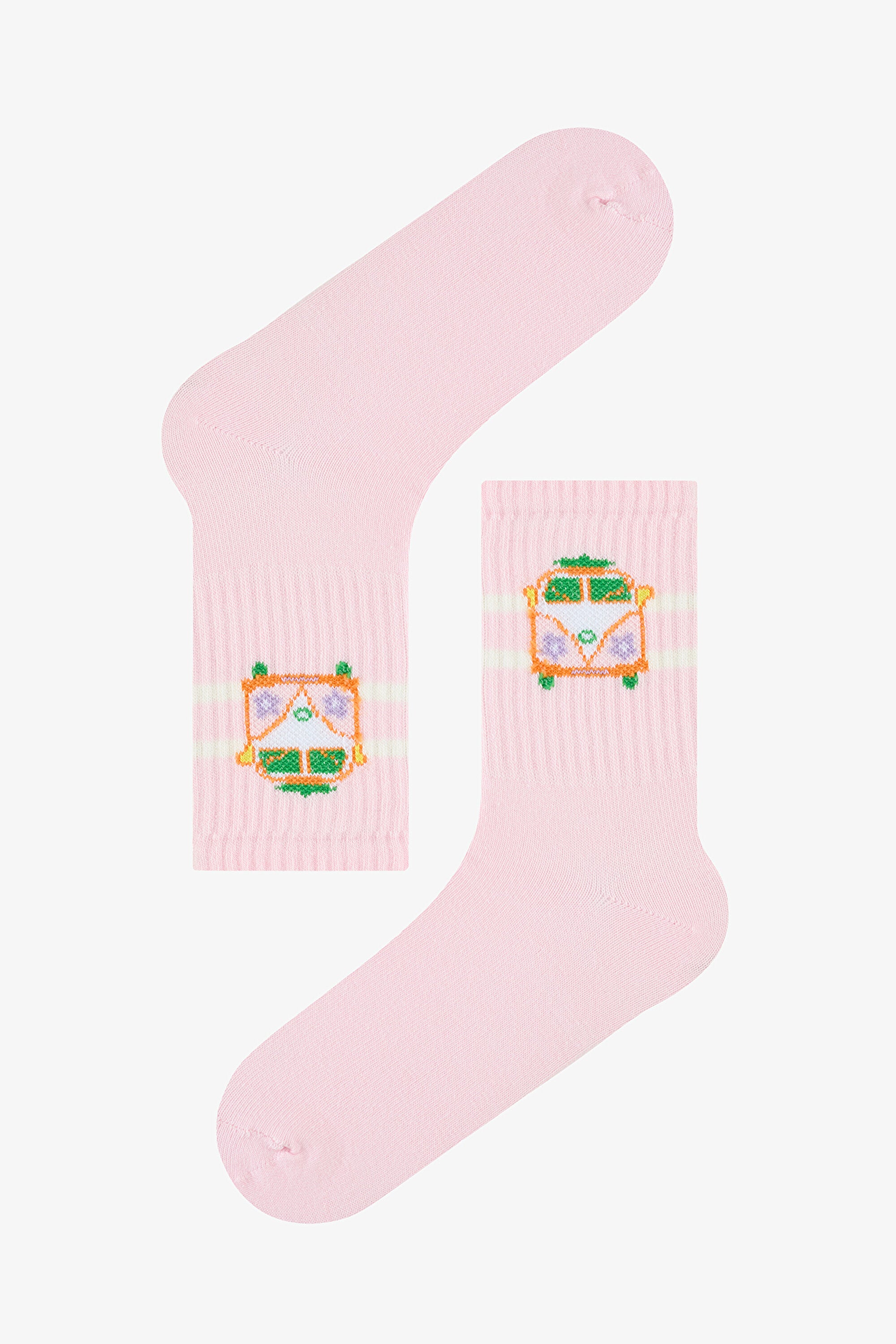 Girl Travel Multicolored 4-Pack Socks