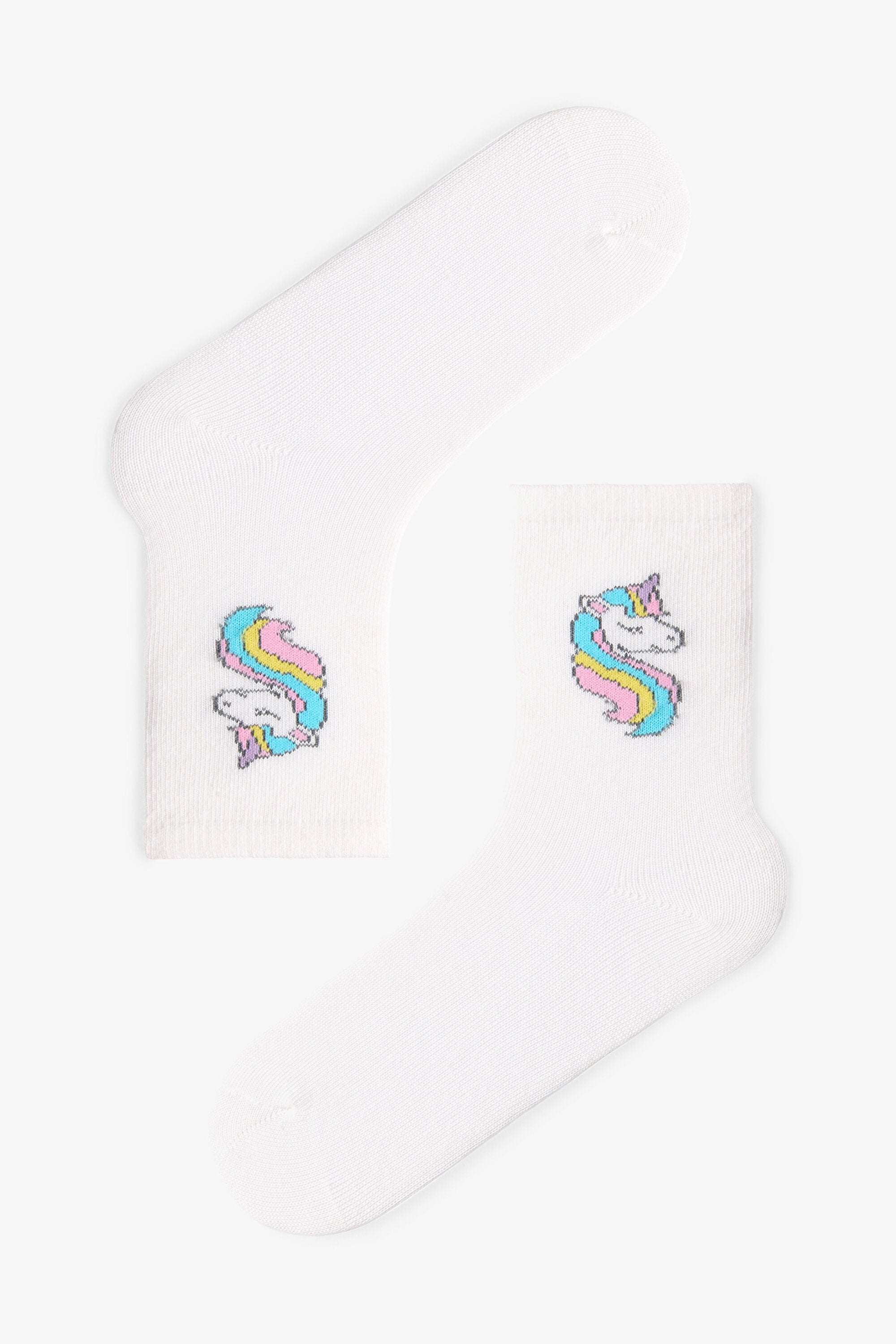 Colorful Girls Galaxy Unicorn 4-Pack Socks
