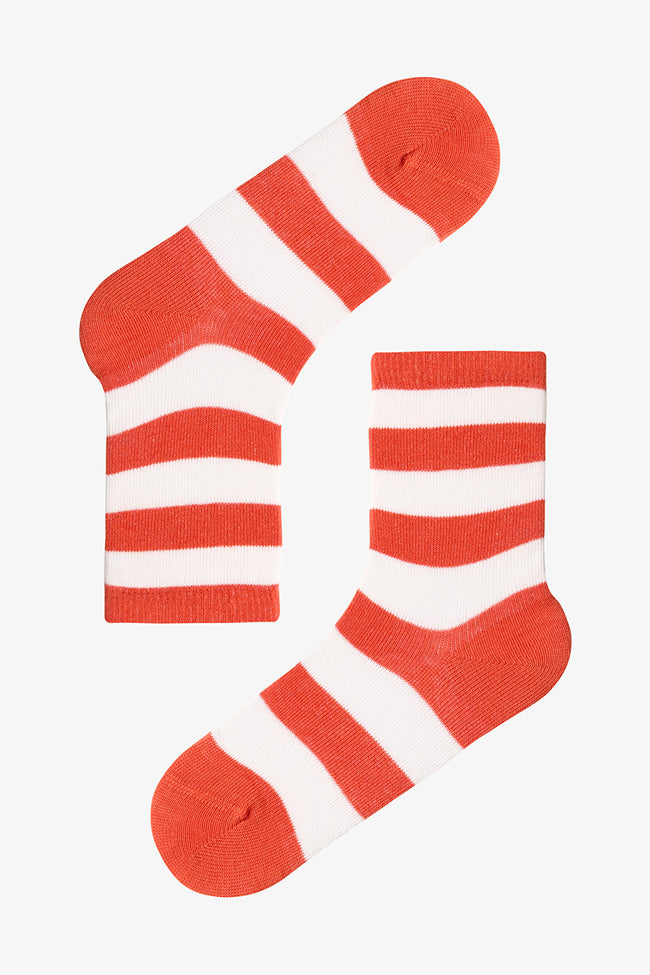 Multicolored Boys Relax Stripes 4-Pack Ankle Socks Main Image