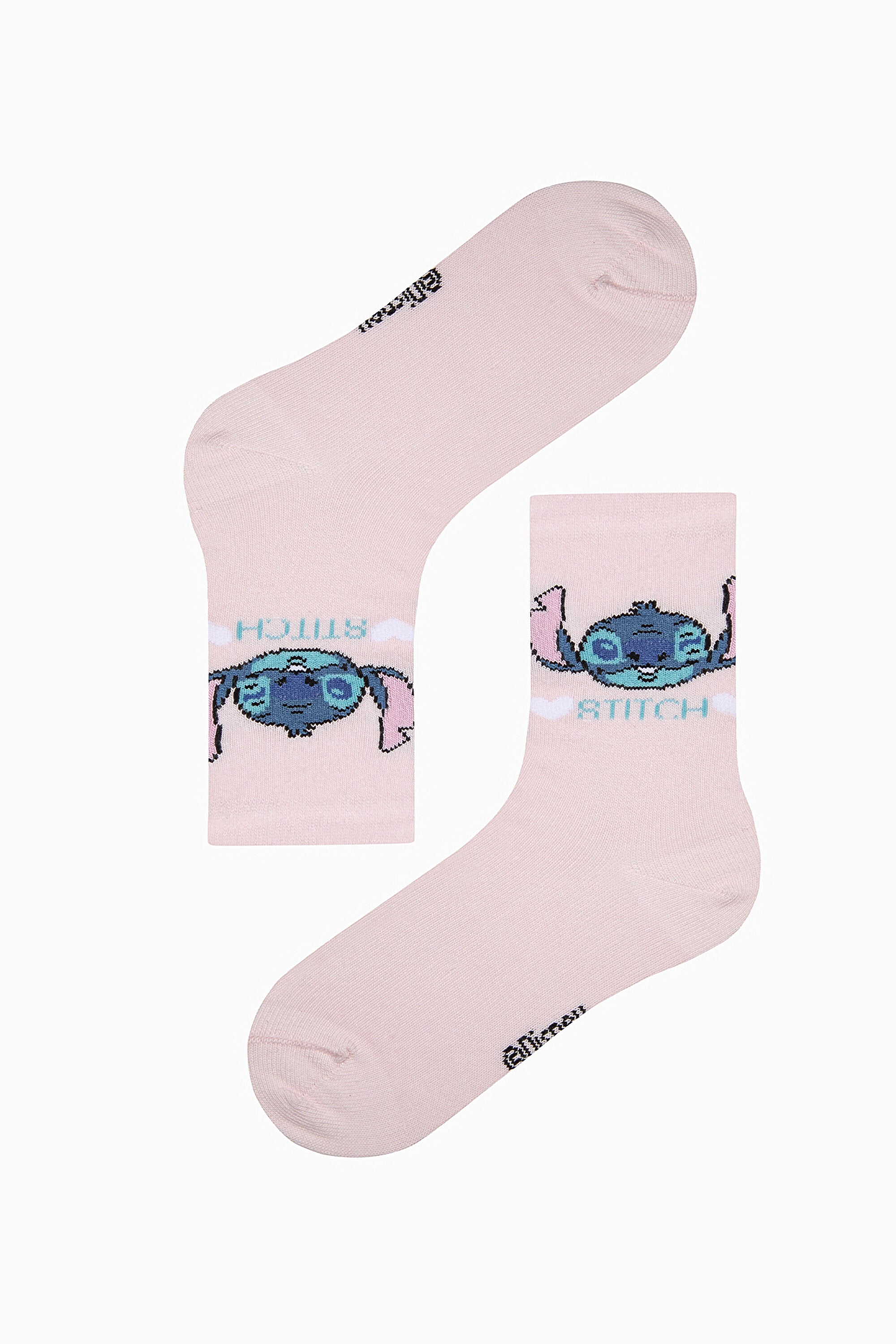 Girls Stitch Multicolored 2-Pack Ankle Socks - Stitch Collection