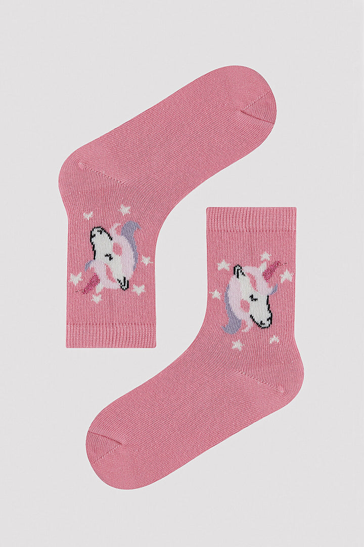 Girl Unicorn Printed 4 Pack Socket