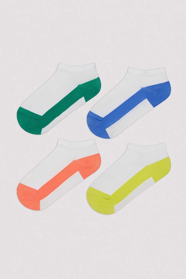 Boys Colorful 4in1 Liner Socks Hover Image