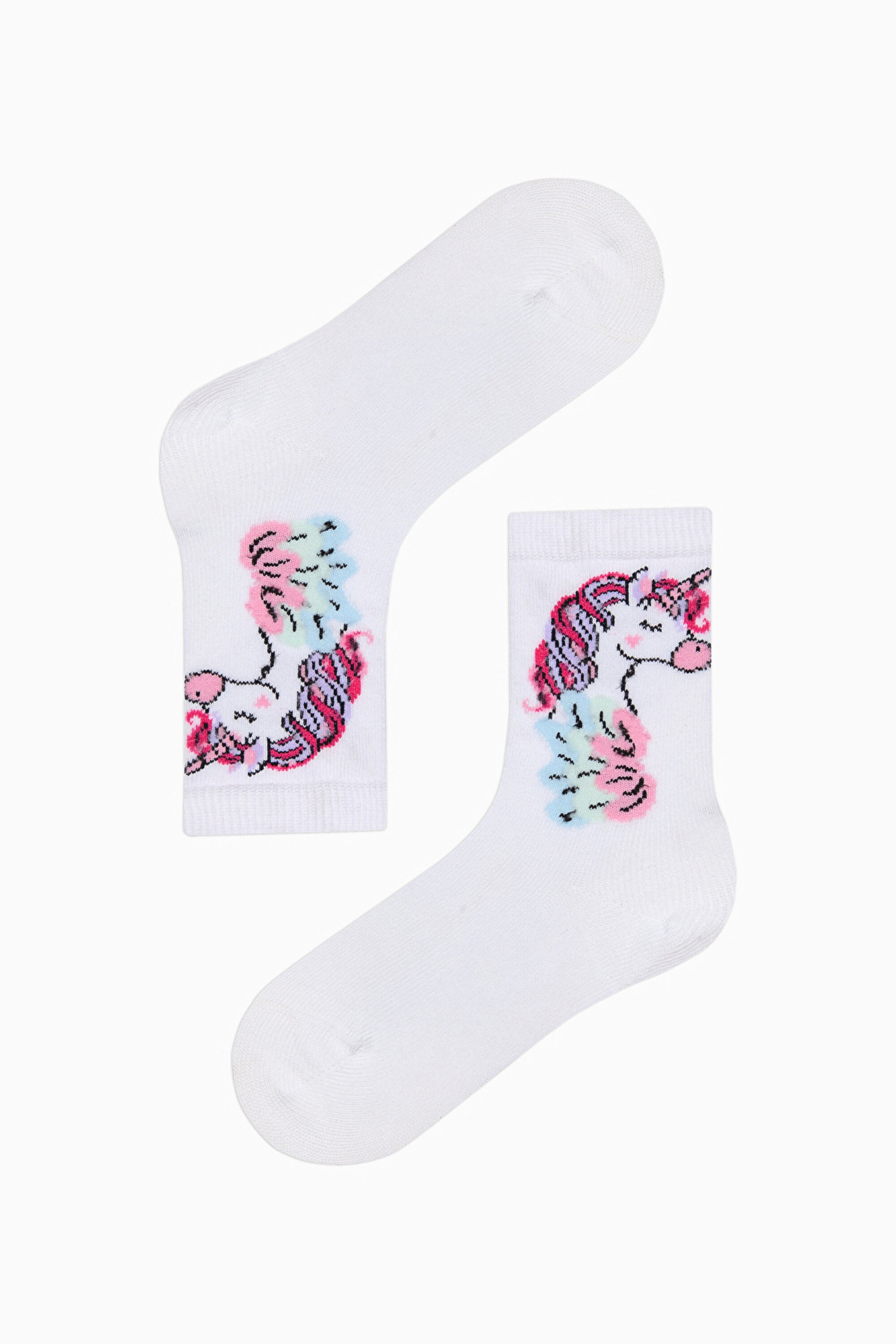 Girls Rainbow 4-Pack Socks