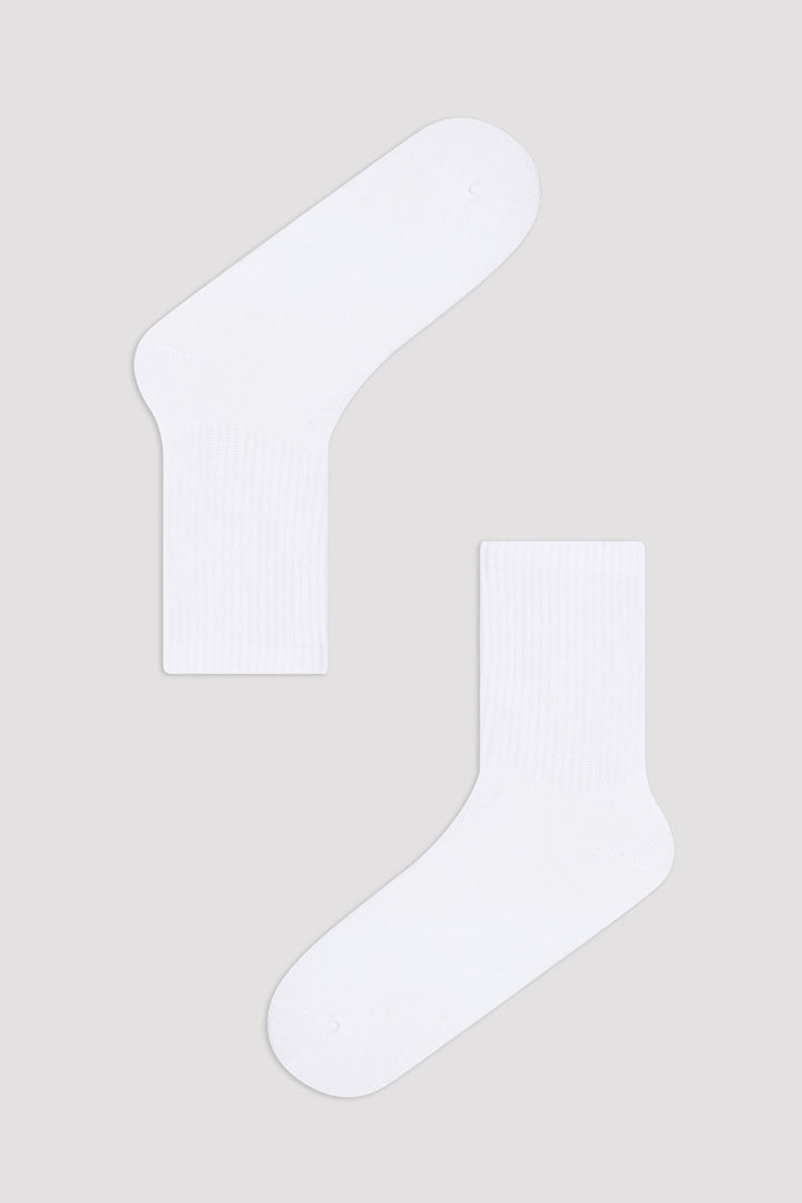 White Basic Tennis 3-Pack Socks