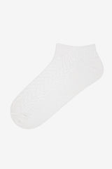 4 Pairs of Cotton Zigzag Patterned Ankle Socks