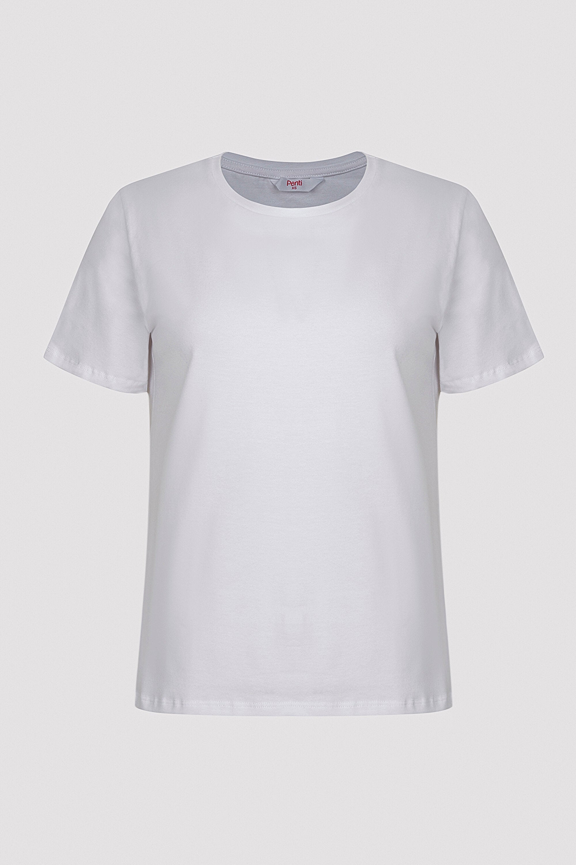 Cotton White Short Sleeve Basic T-Shirt