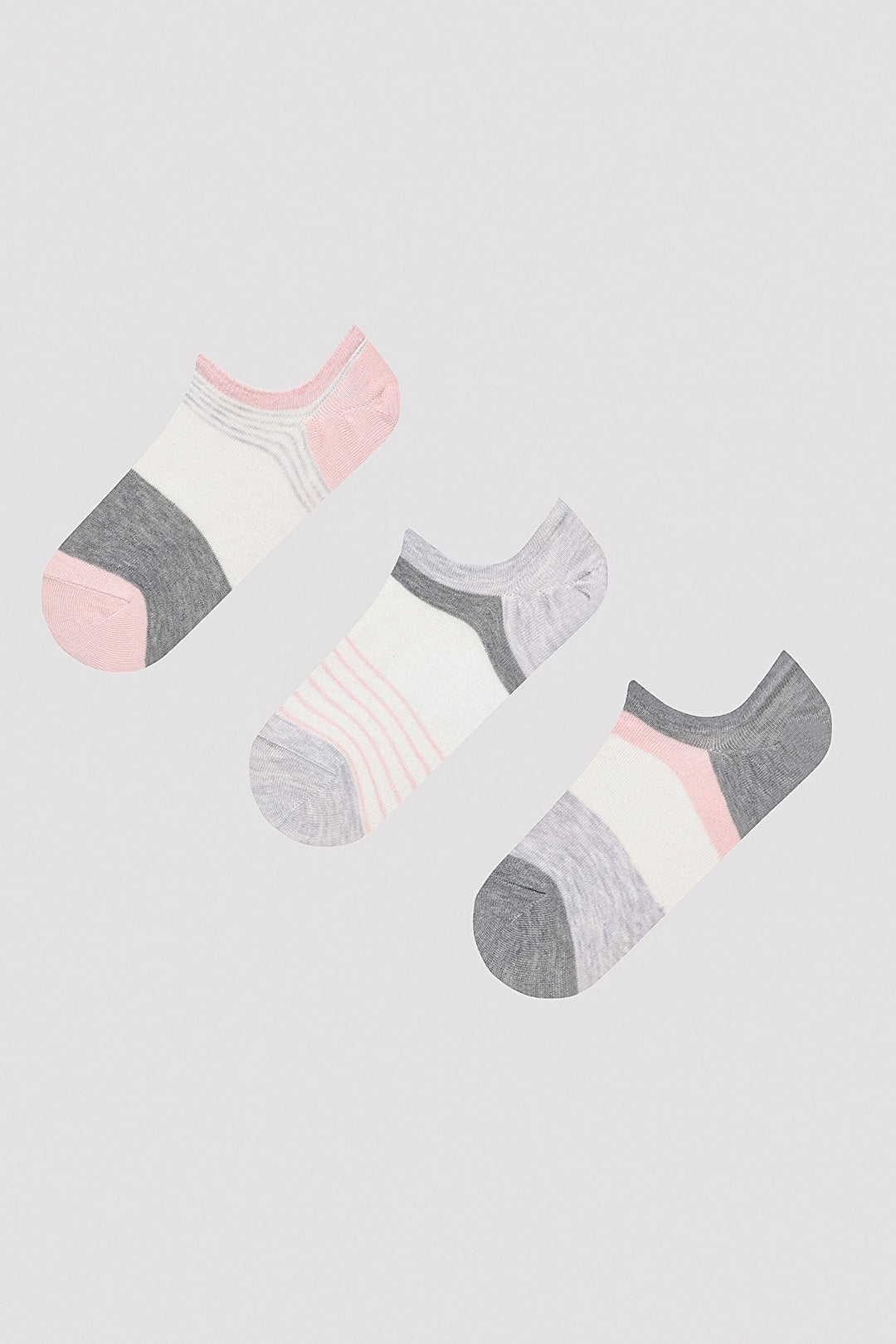 Block Color 3in1 Sneaker Socks