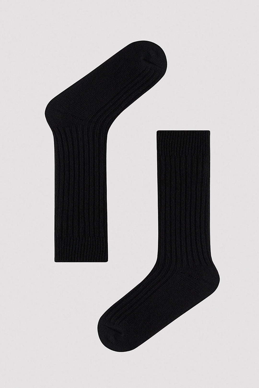 Vertical Ribbed Black Socket