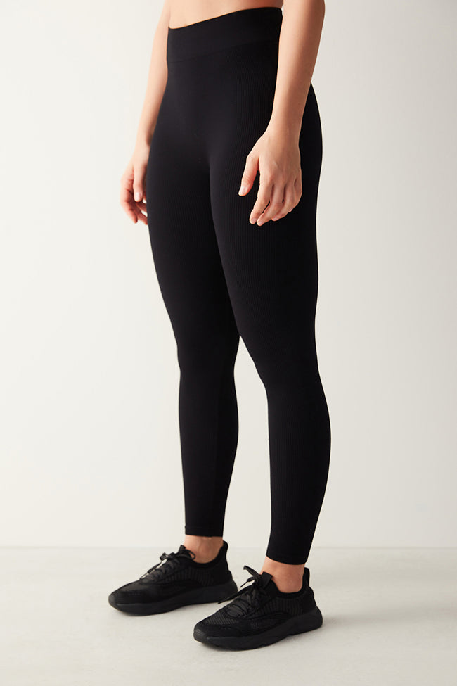 Seamless Ribbed Active Legging Hover Image