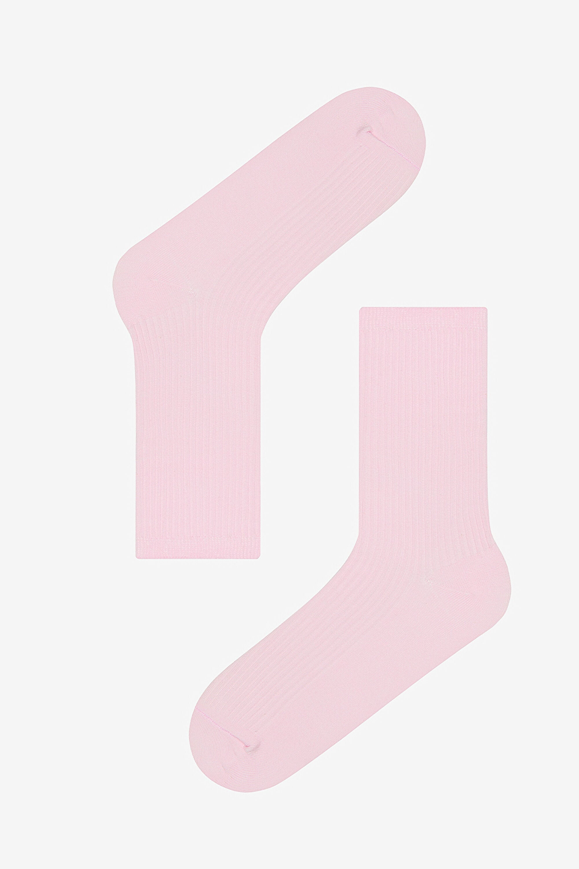 5 Pairs of Cotton Colorful Ribbed Ankle Socks