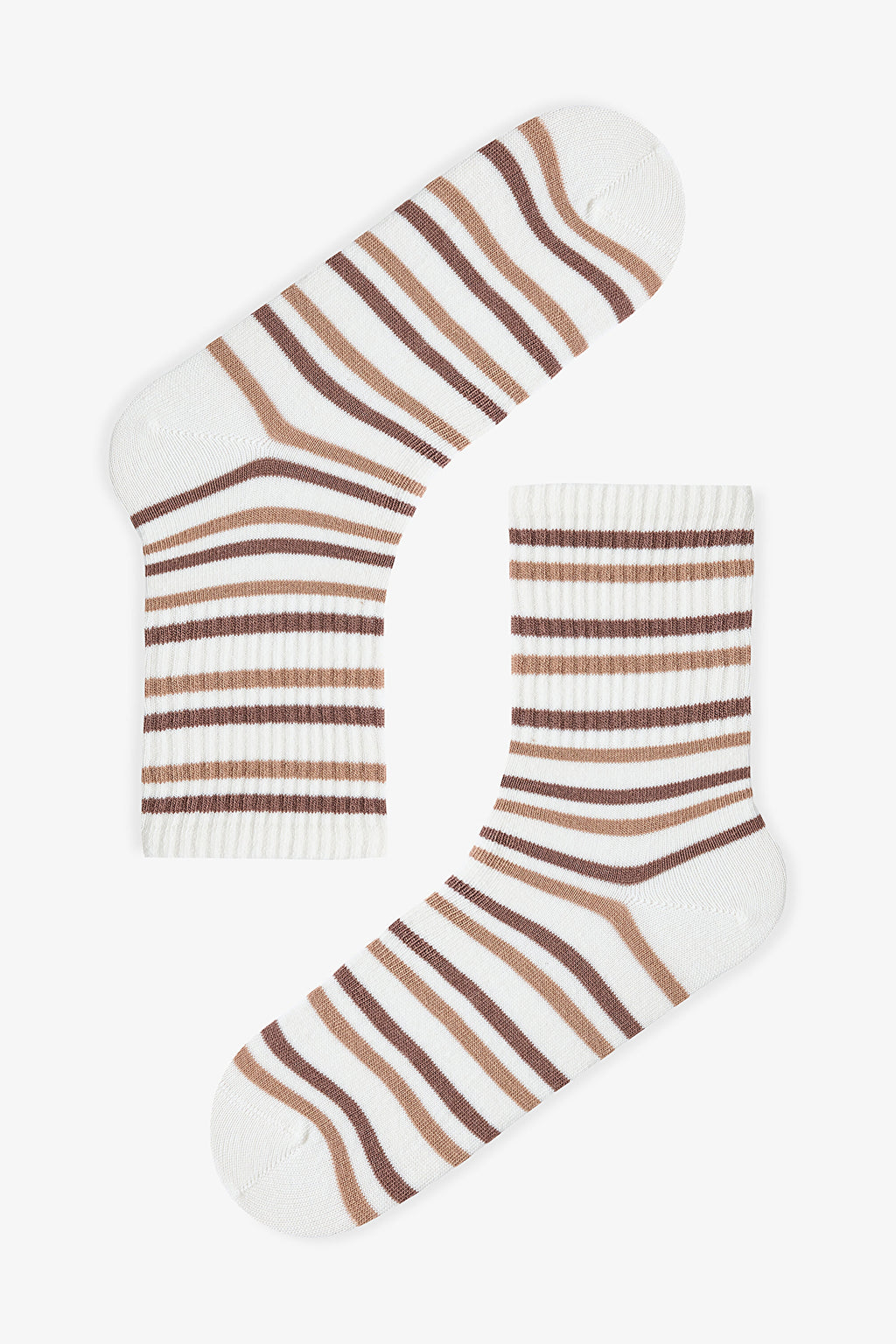 3 Pairs of Cotton Self-Patterned Teddy Bear Socks