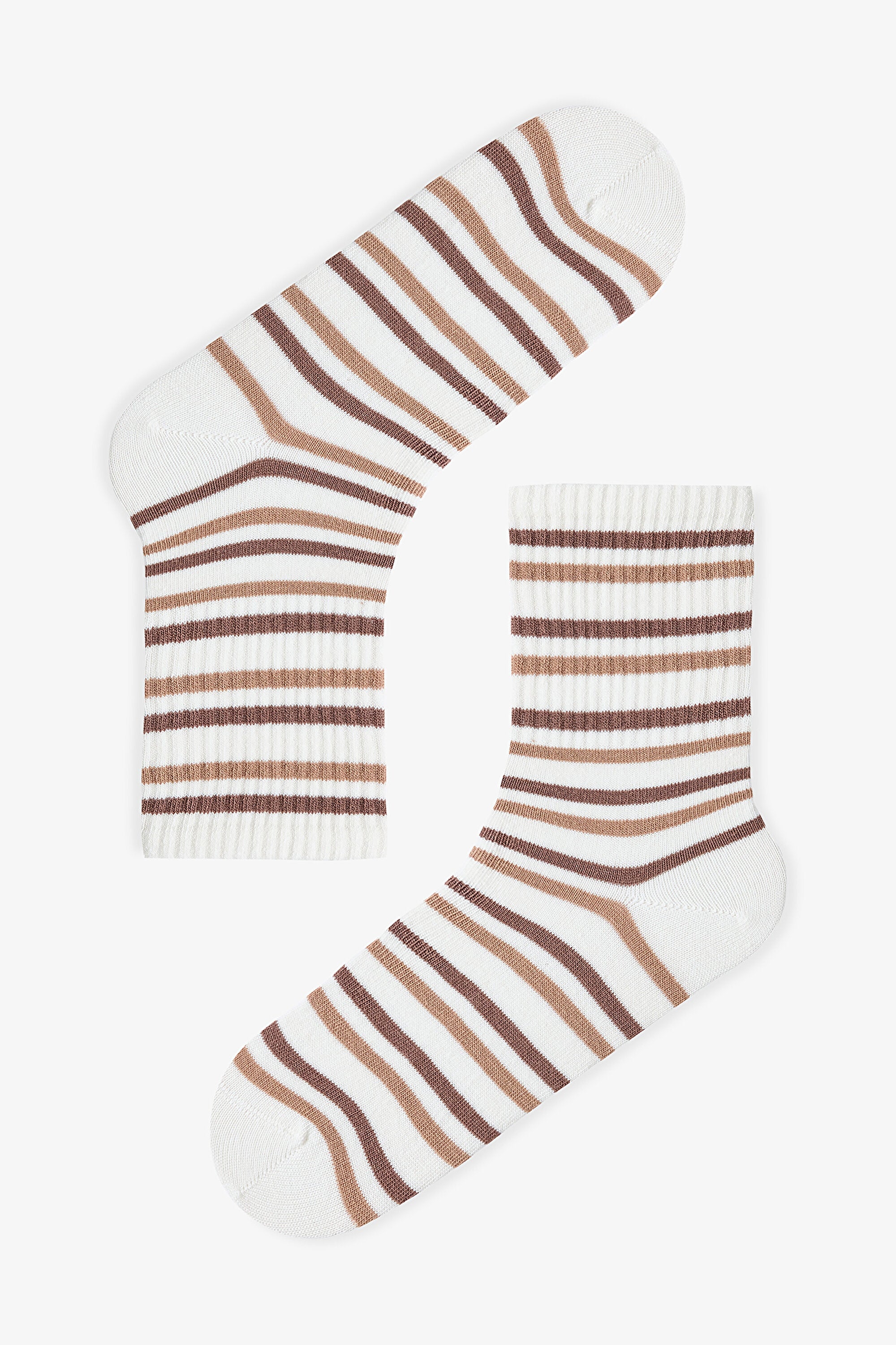 3 Pairs of Cotton Self-Patterned Teddy Bear Socks