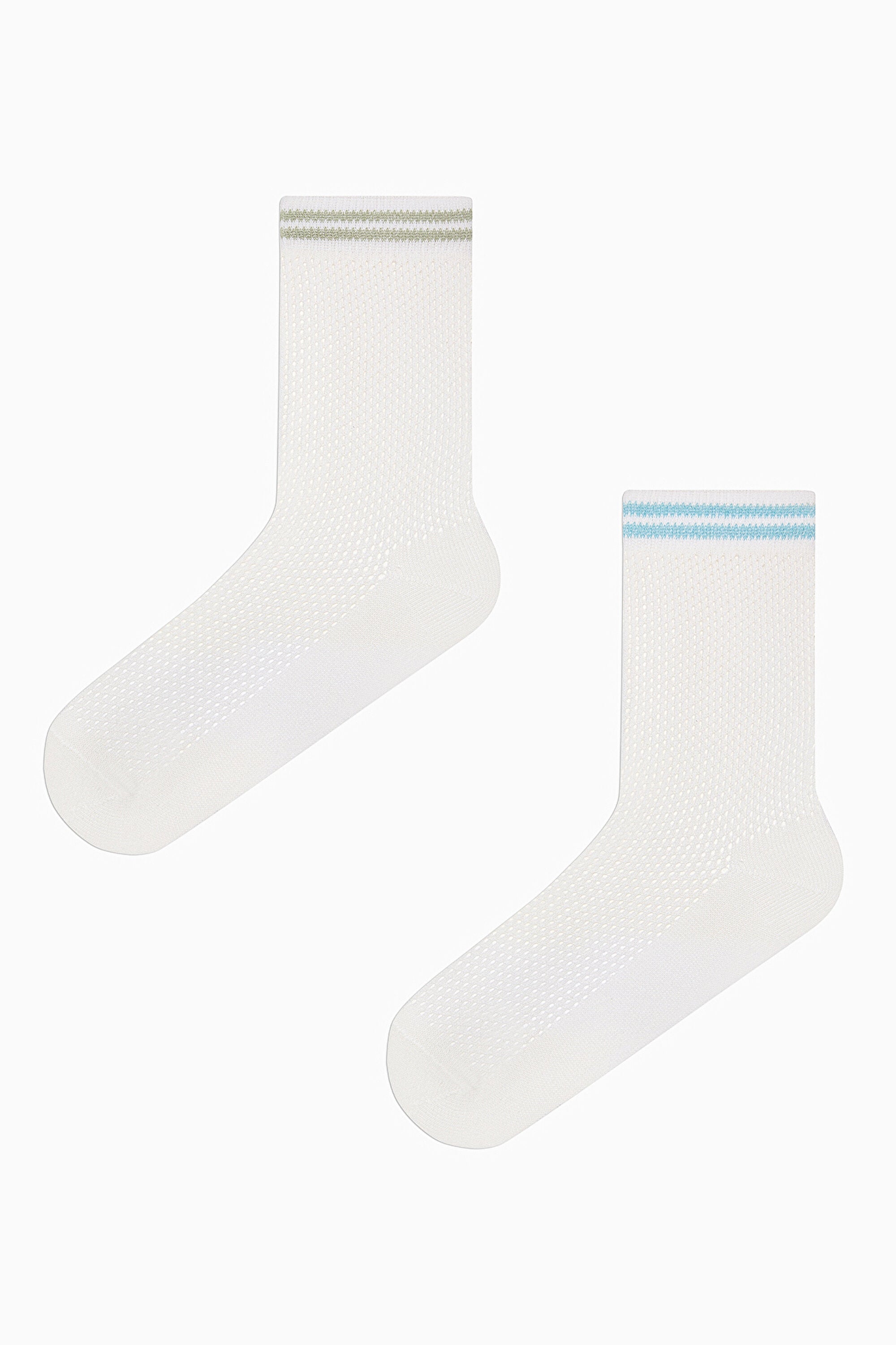 2 Pairs of Cotton Hole Breathable Ankle Socks