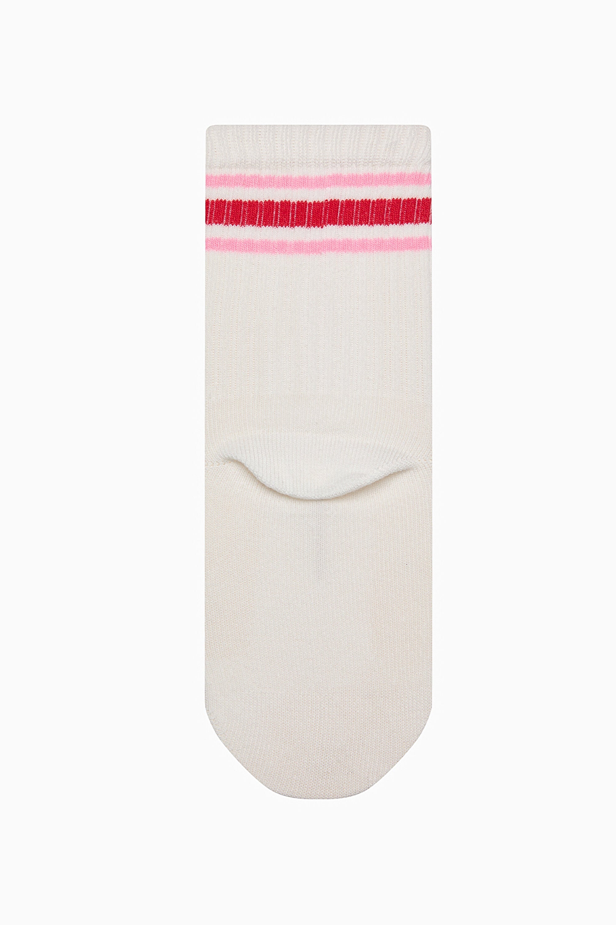 Girls Heart Multicolored 3-Pack Ankle Socks