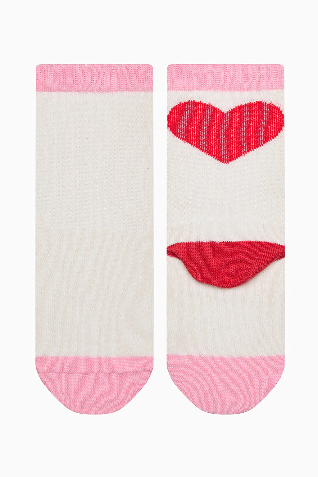 Girls Heart Multicolored 3-Pack Ankle Socks