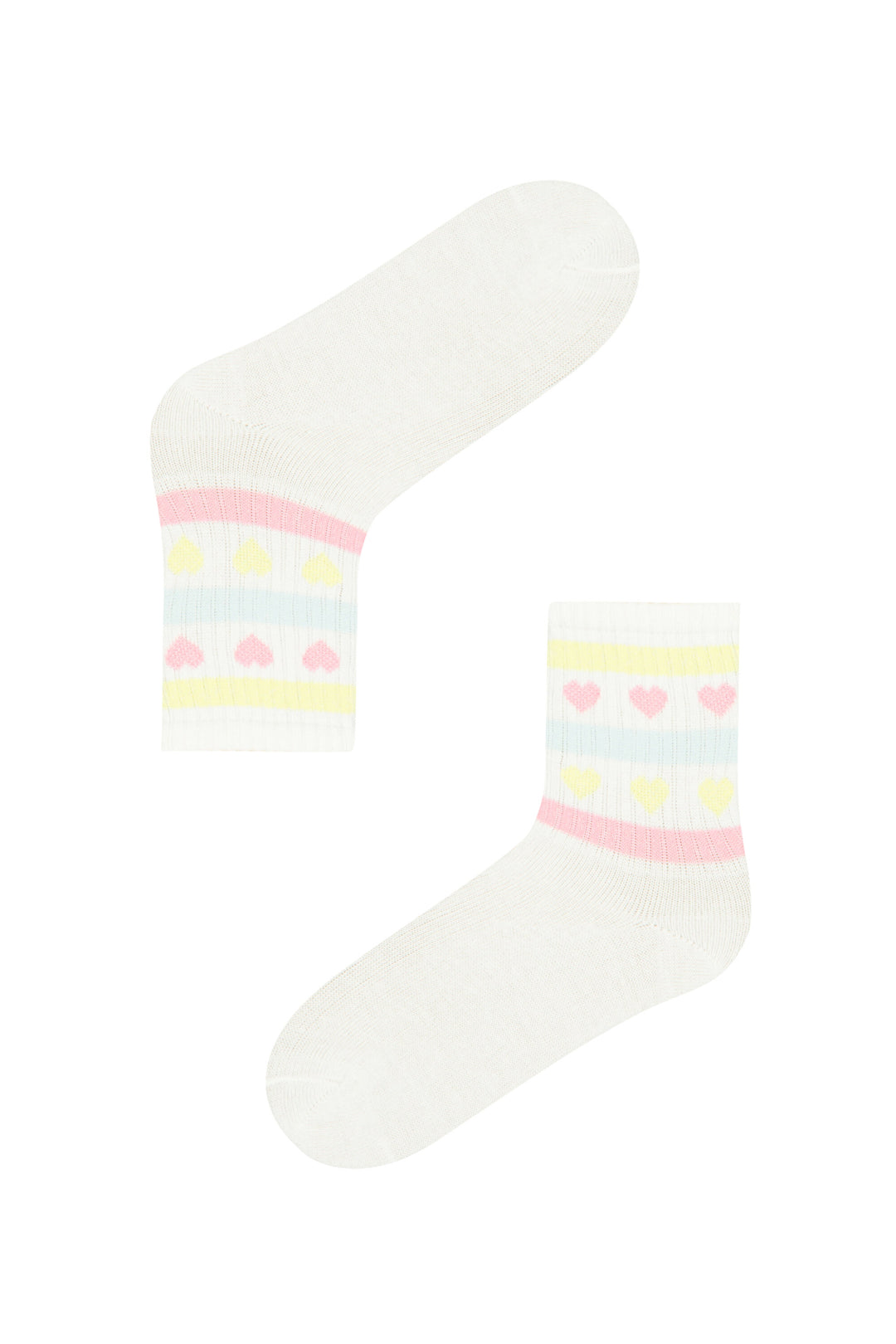 Marshmallow G Heart Socks