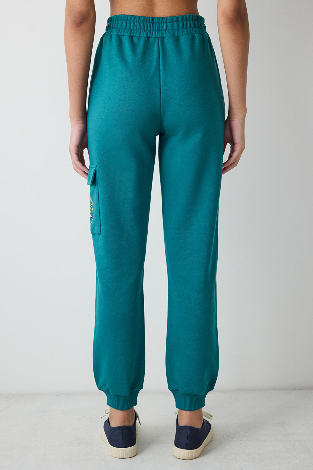 Petrol Green High Waist Harry Potter Printed Sweatpants