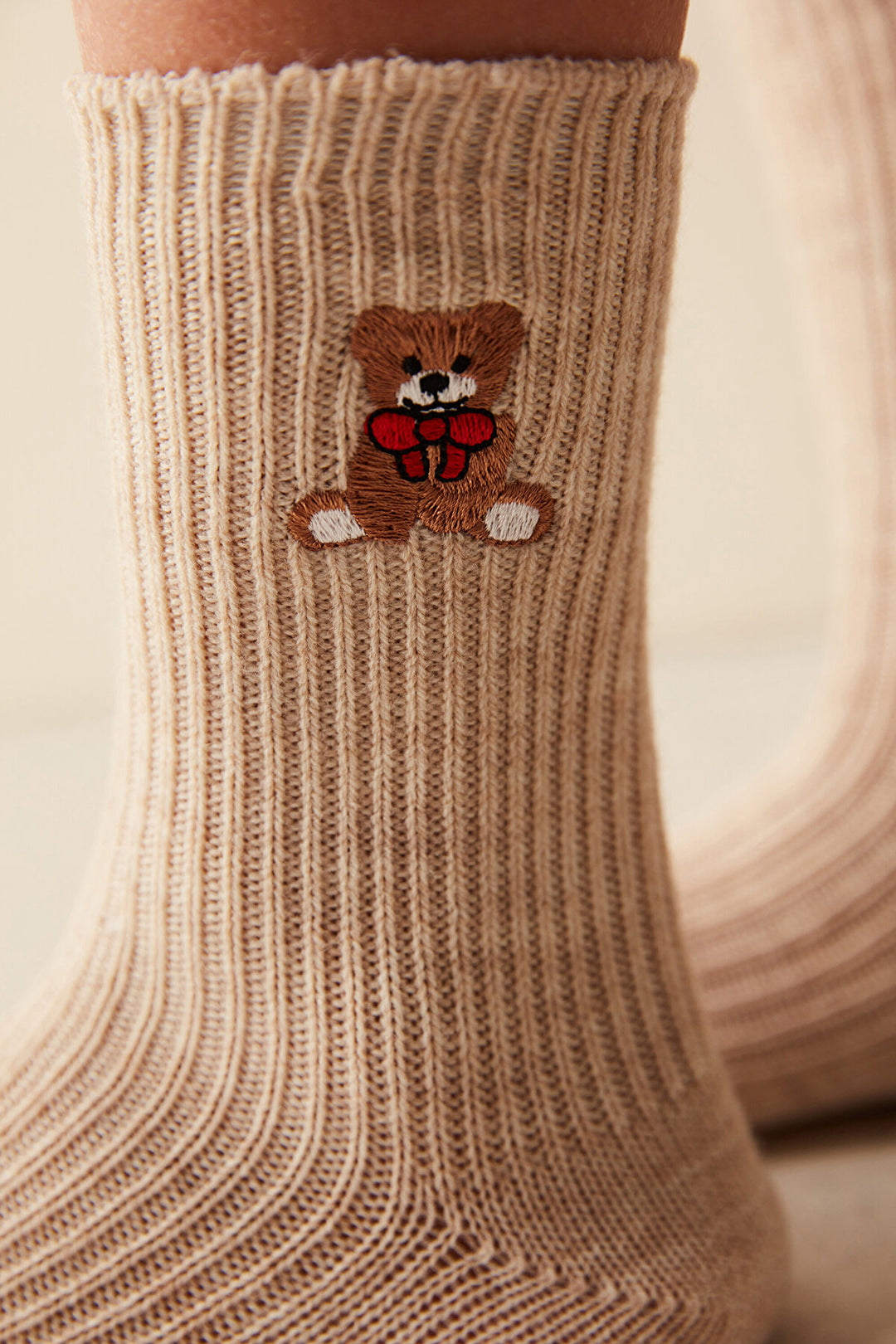 Warm Teddy Bear Socket Socks