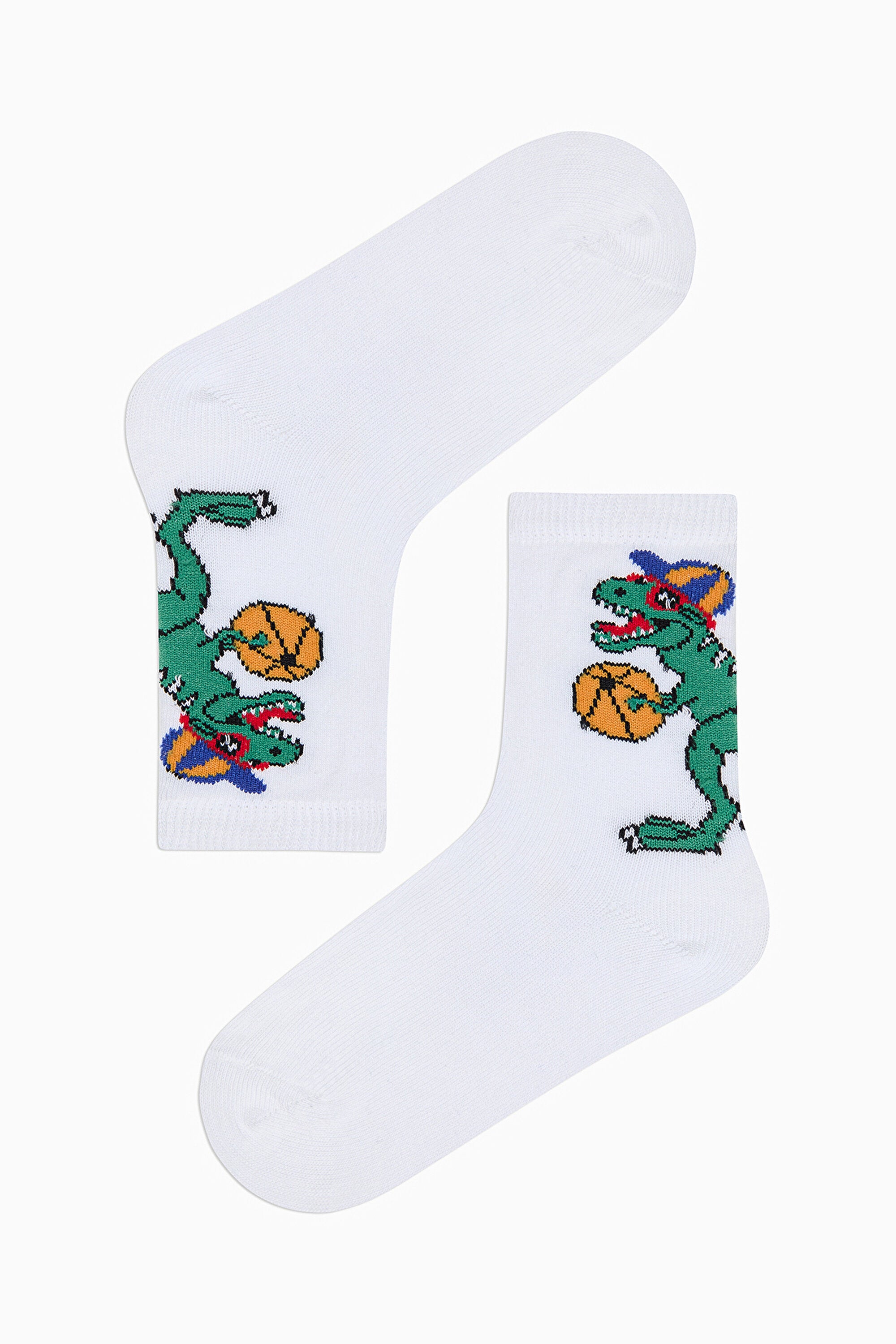 Boys Basket Dino 3-Pack Socks