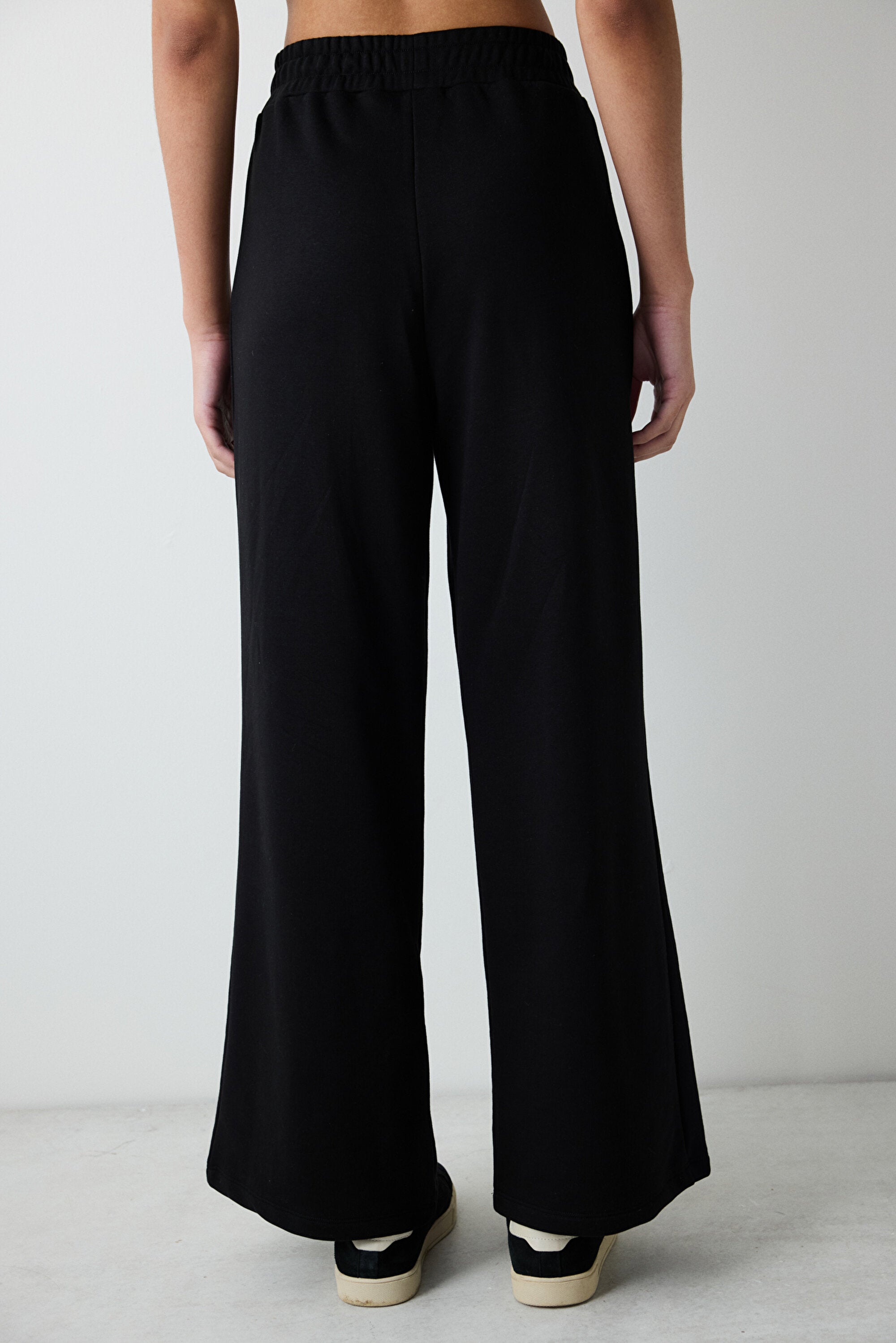 Black Harry Potter Printed Wide Leg Trousers