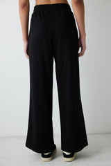 Black Harry Potter Printed Wide Leg Trousers