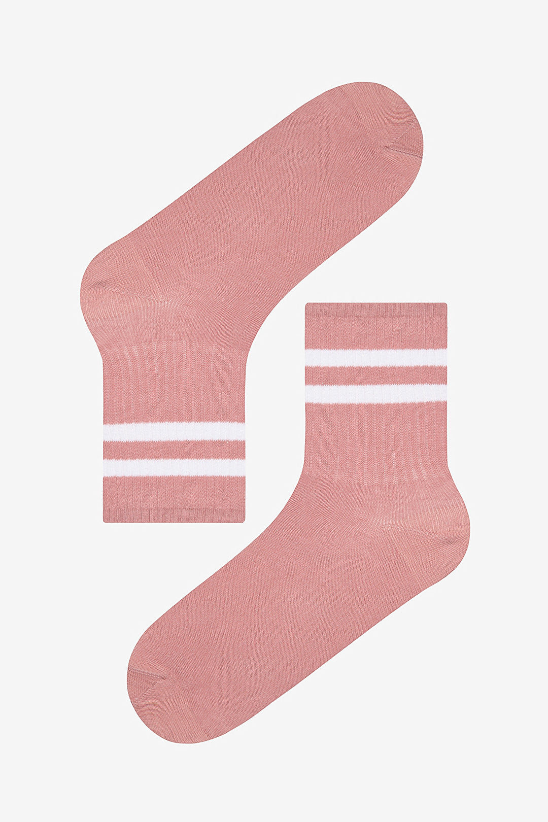 Striped 2-Pack Claret Red Multicolored Tennis Socks