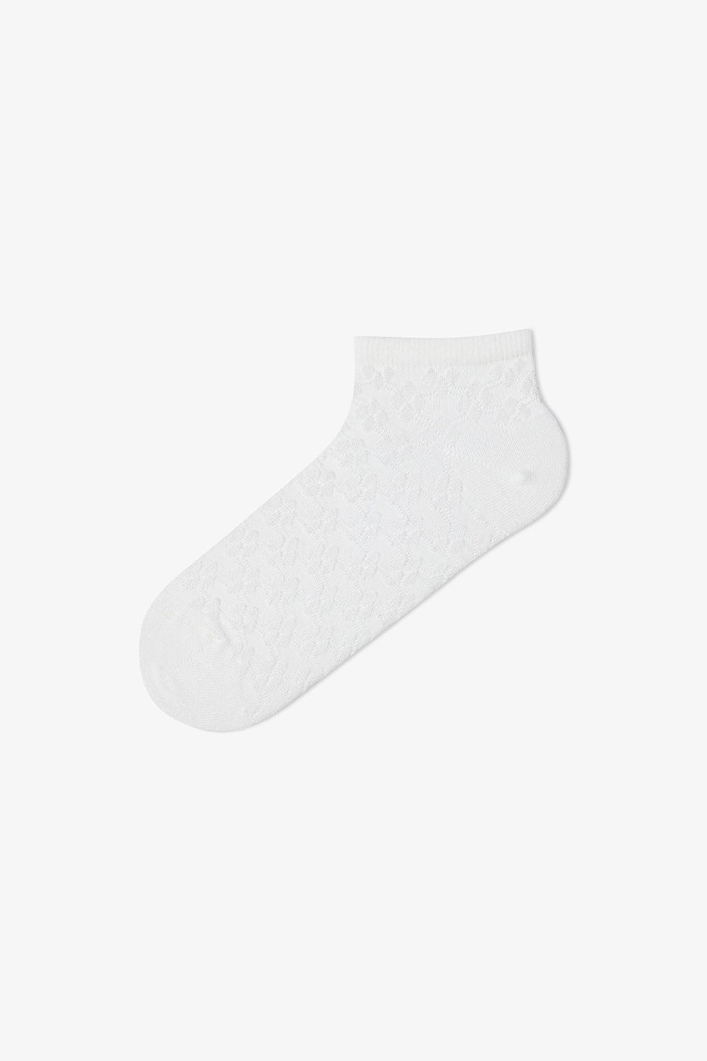 5 Pairs of Cotton Self-Patterned Ankle Socks