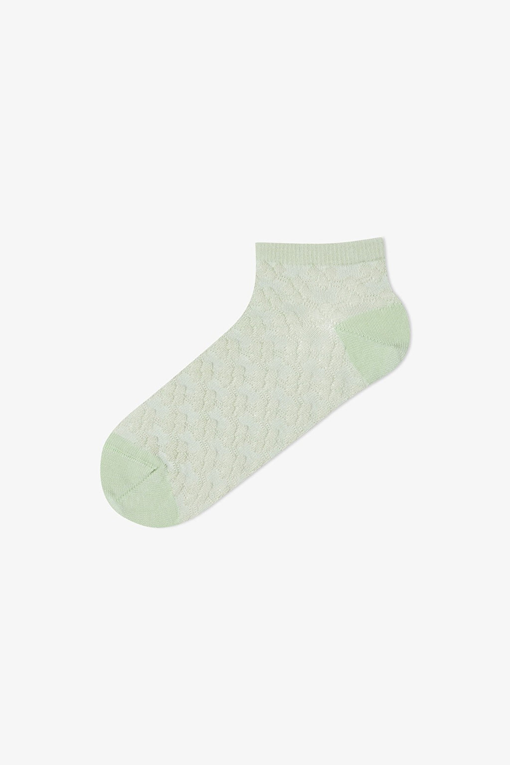 5 Pairs of Cotton Self-Patterned Ankle Socks