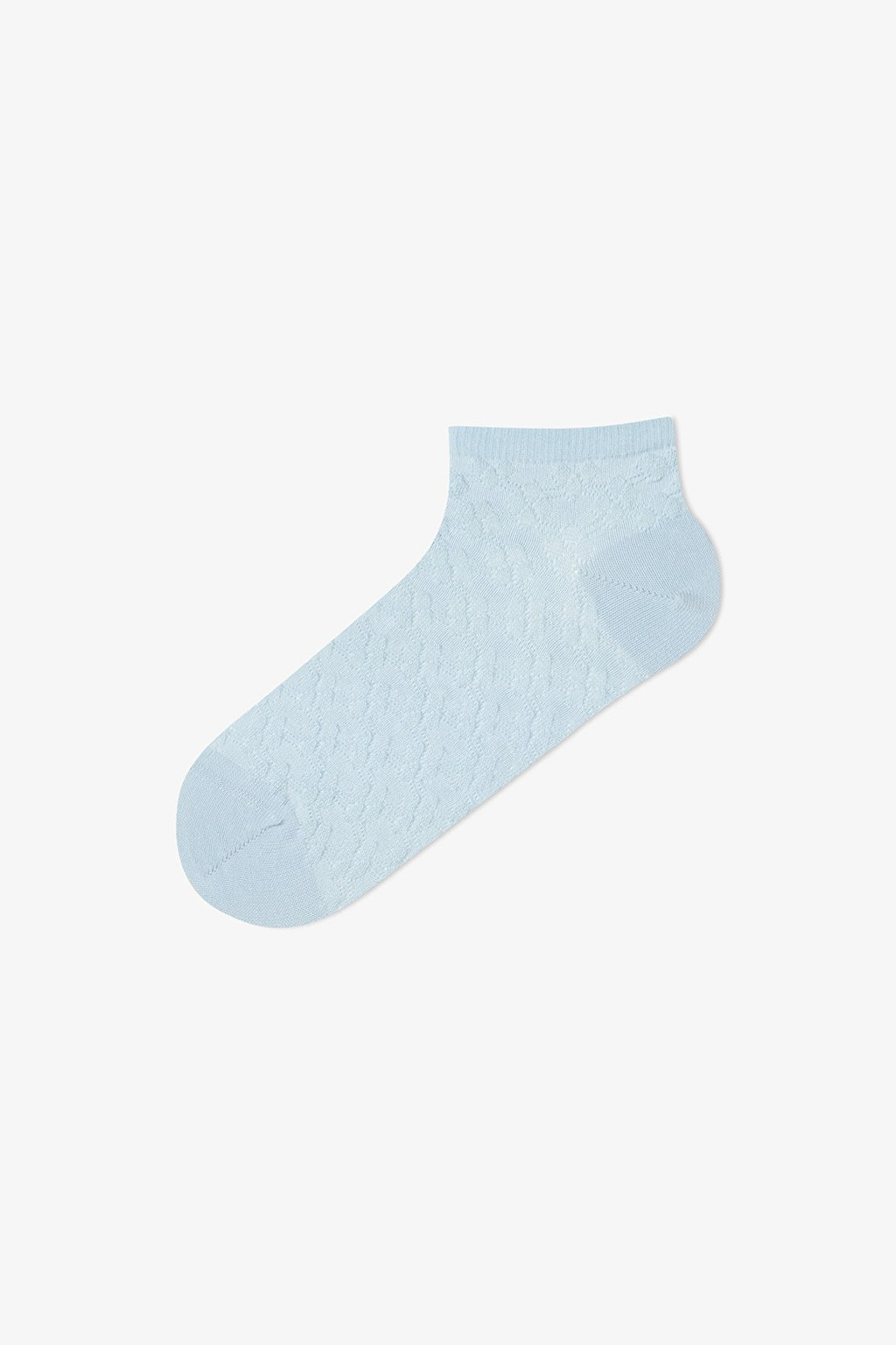 5 Pairs of Cotton Self-Patterned Ankle Socks