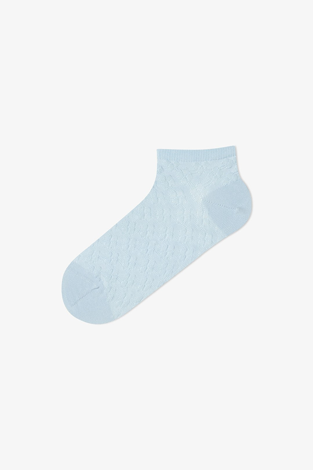 5 Pairs of Cotton Self-Patterned Ankle Socks