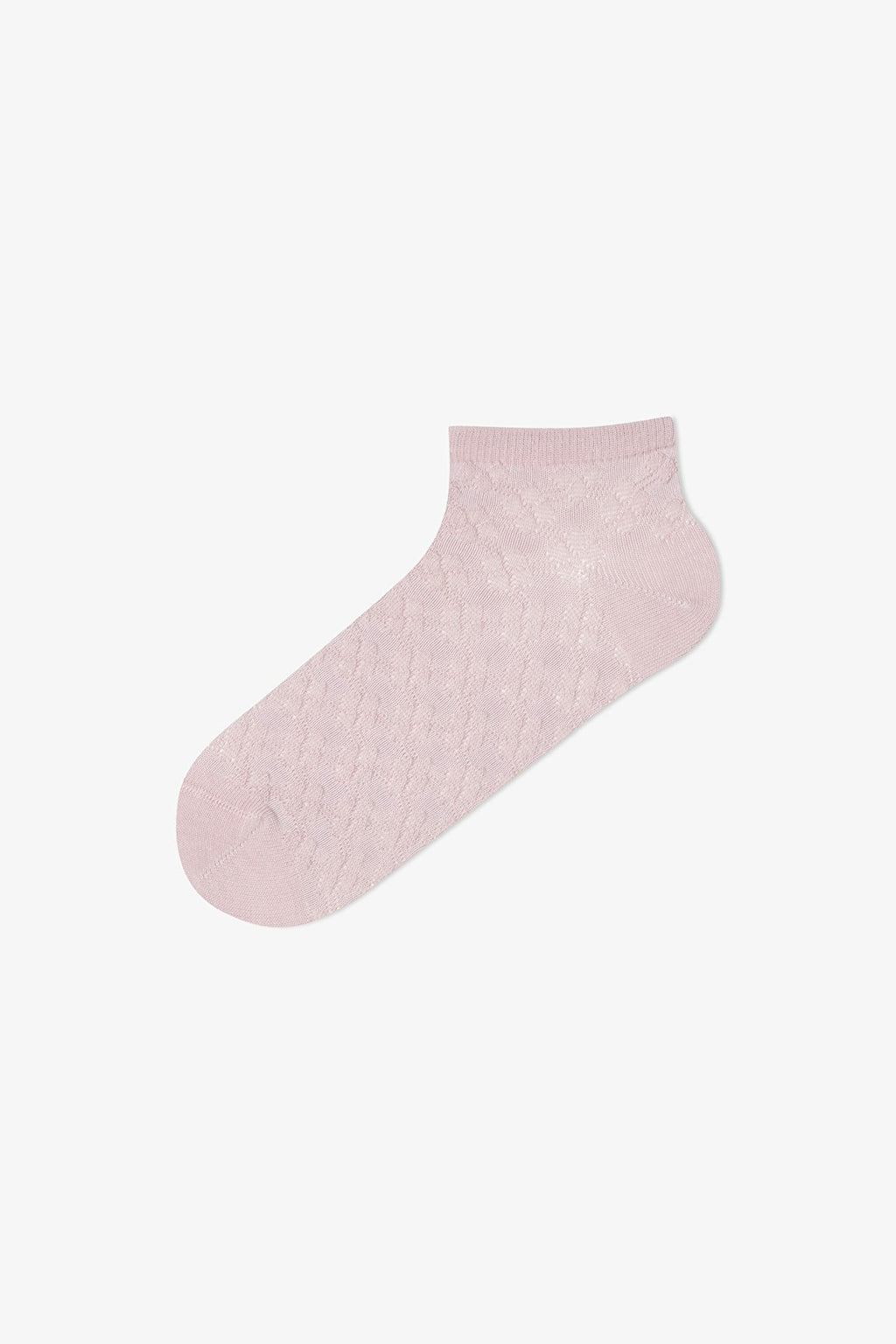 5 Pairs of Cotton Self-Patterned Ankle Socks