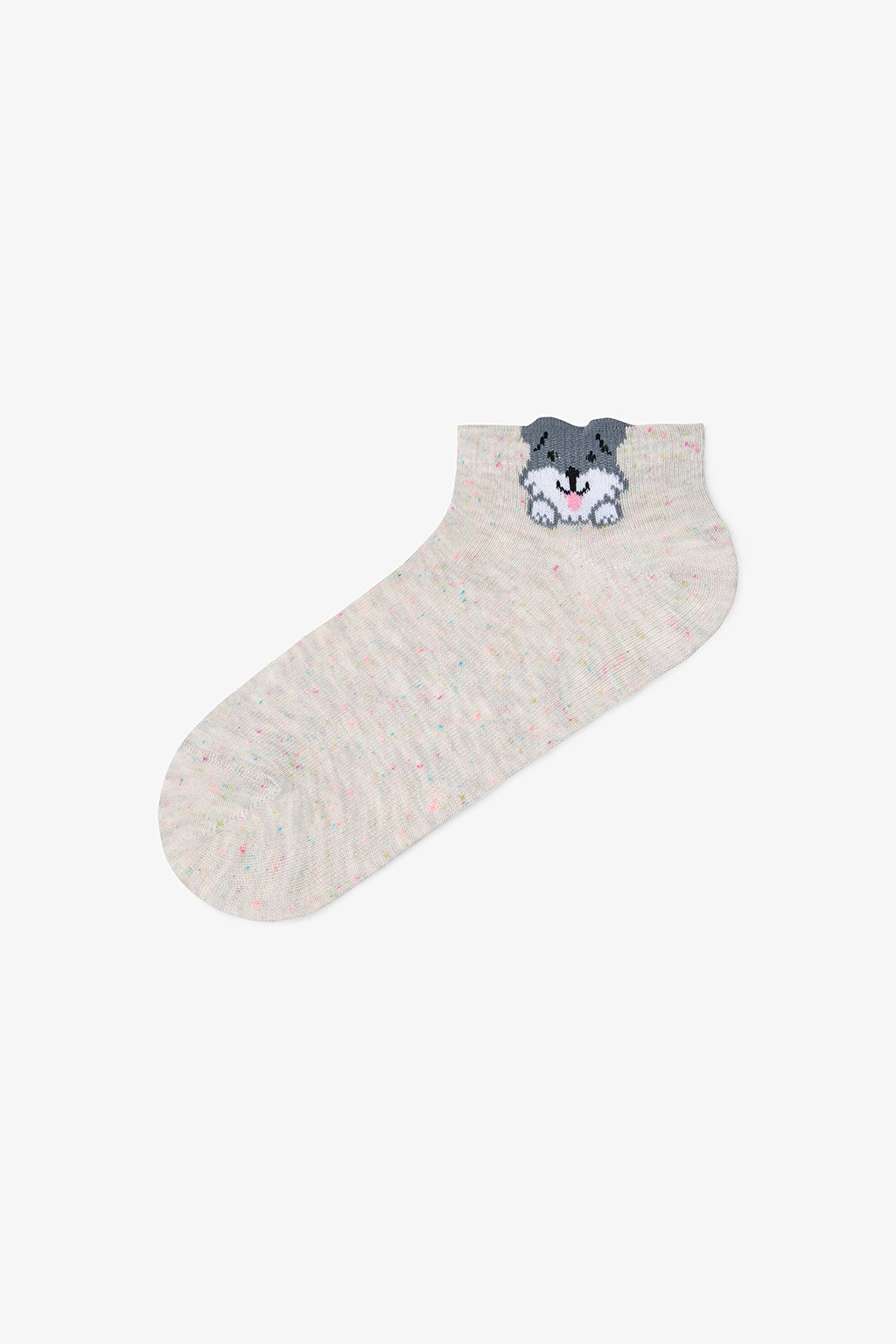 3 Pairs of Cotton 3D Animal Pattern Ankle Socks