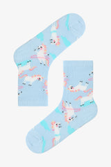 Colorful Girls Playful Unicorn 3-Pack Socks