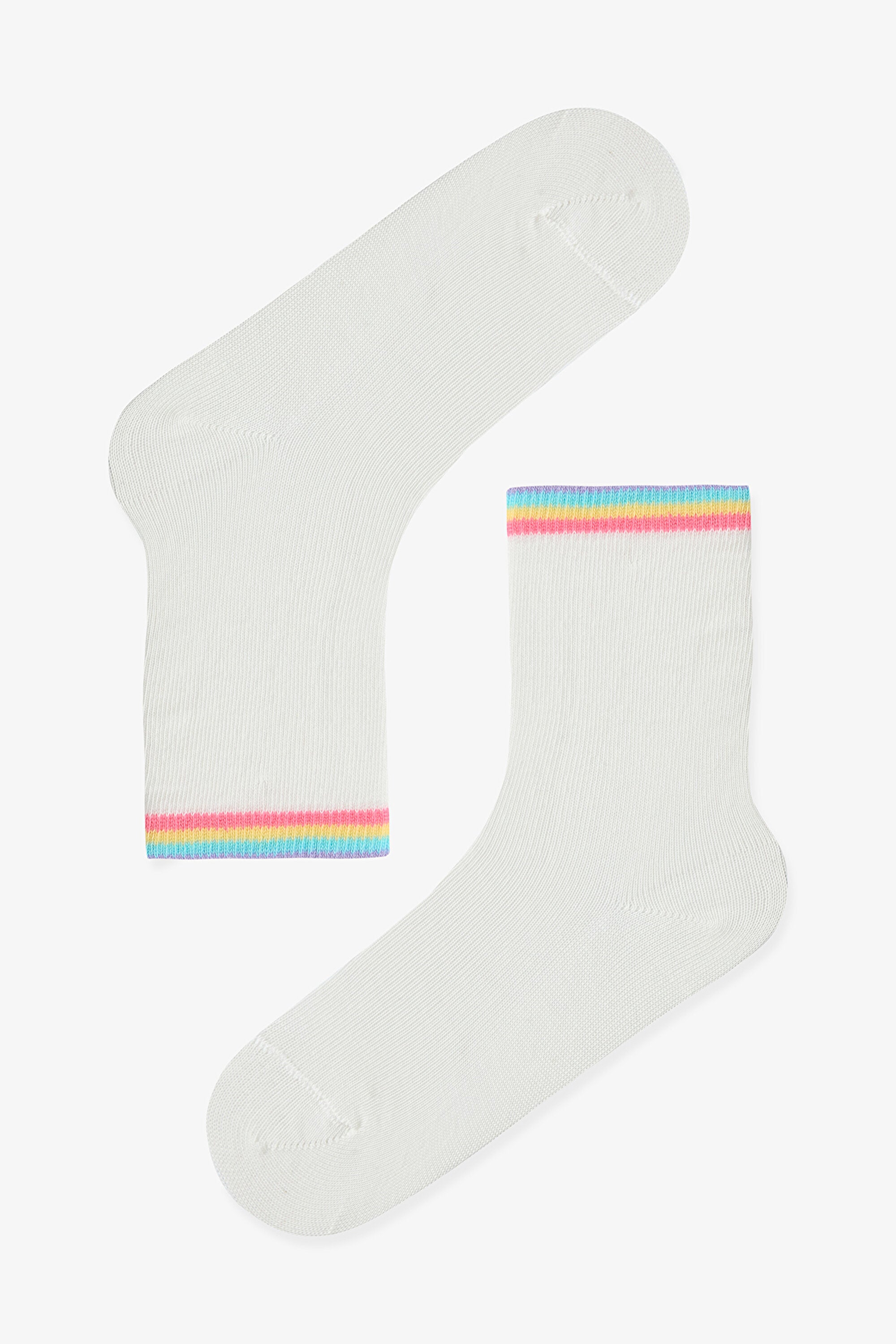 Colorful Girls Playful Unicorn 3-Pack Socks
