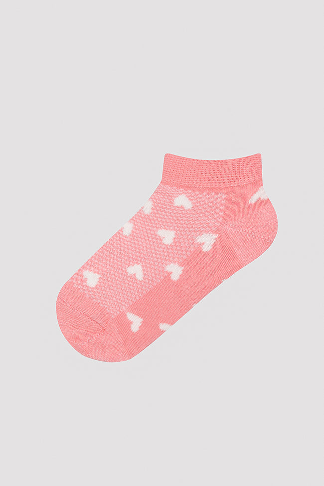 Girls Tiny Hearts 4in1 Liner Socks Main Image