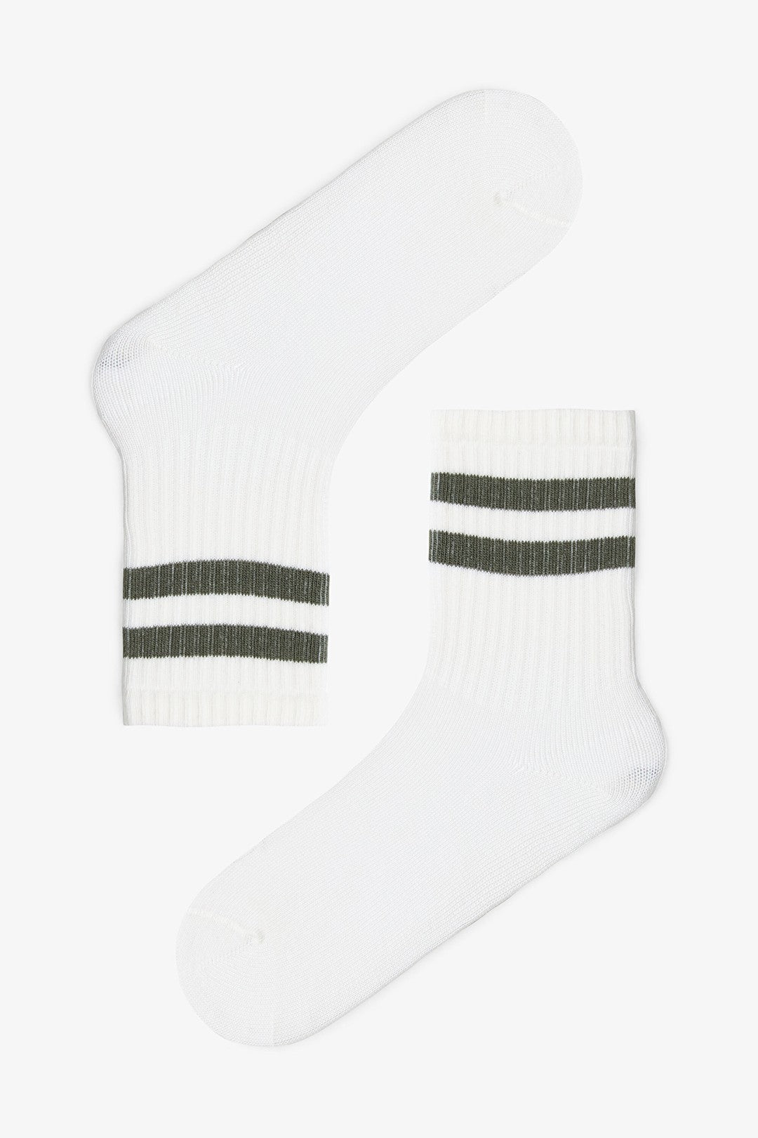 Boys Marshmallow Class Striped 3-Pack Ankle Socks