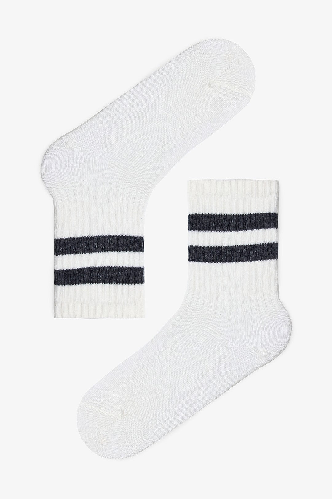 Boys Marshmallow Class Striped 3-Pack Ankle Socks