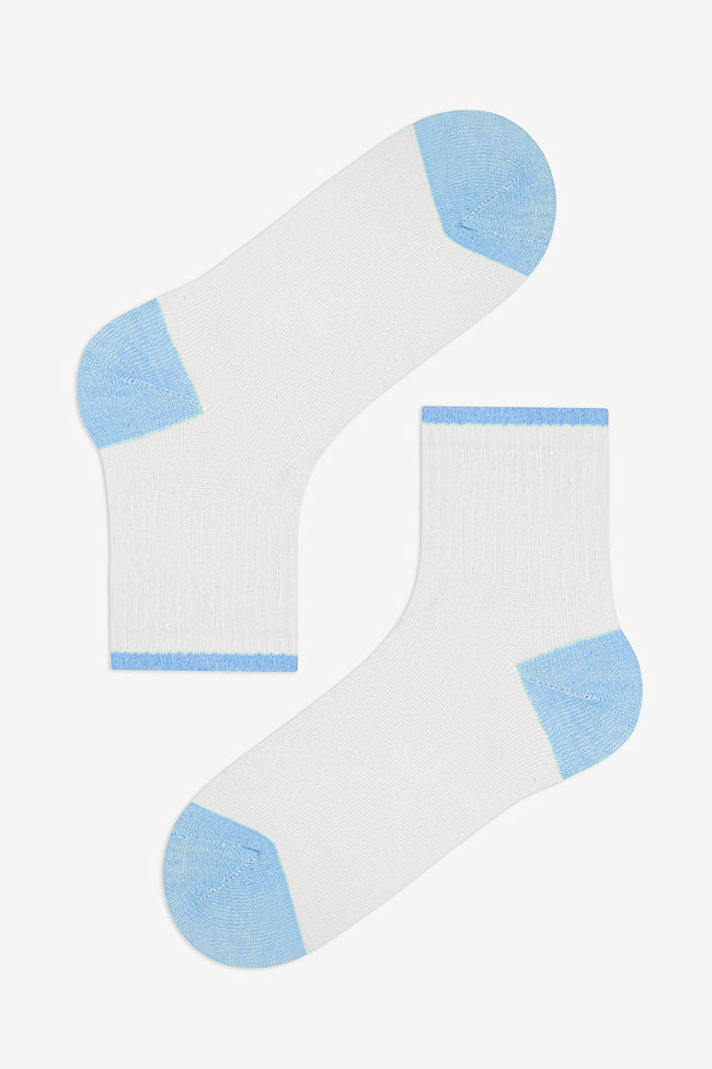 5 Pairs of Cotton Ankle Colored Ankle Socks Main Image