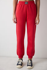Red High Waist Harry Potter Printed Raised Sweatpants