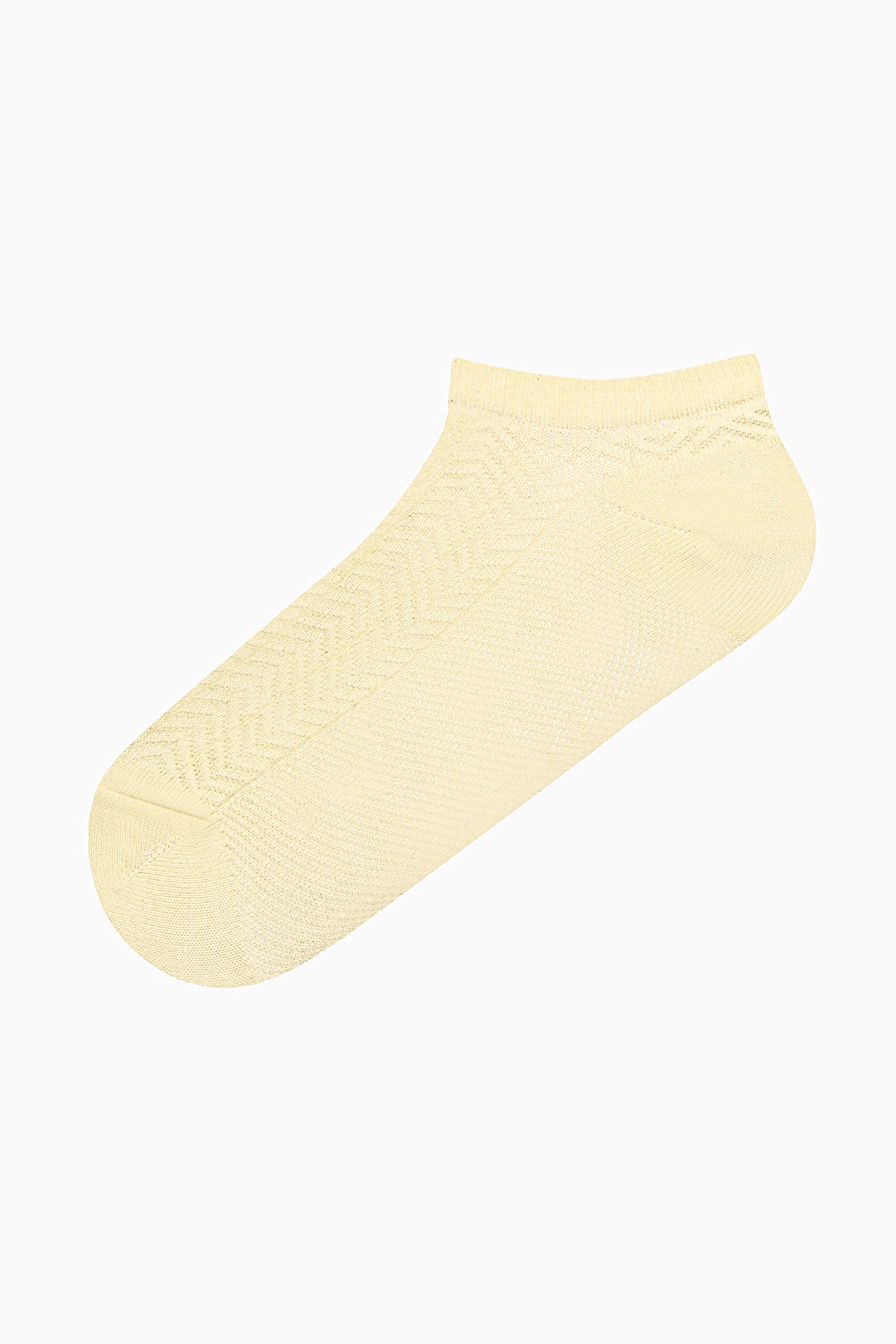 5 Pairs of Cotton Multicolored Zigzag Patterned Ankle Socks