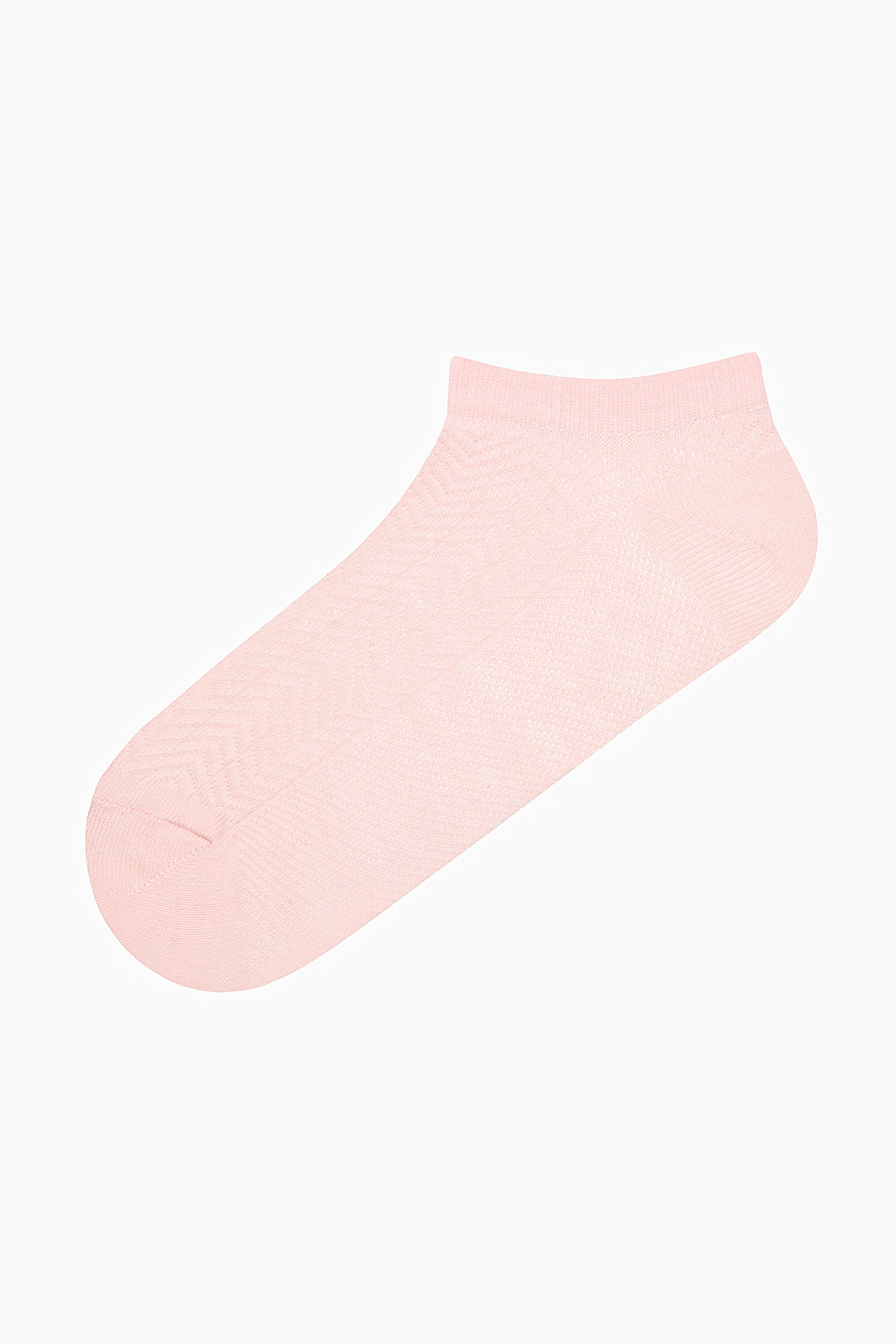 5 Pairs of Cotton Multicolored Zigzag Patterned Ankle Socks