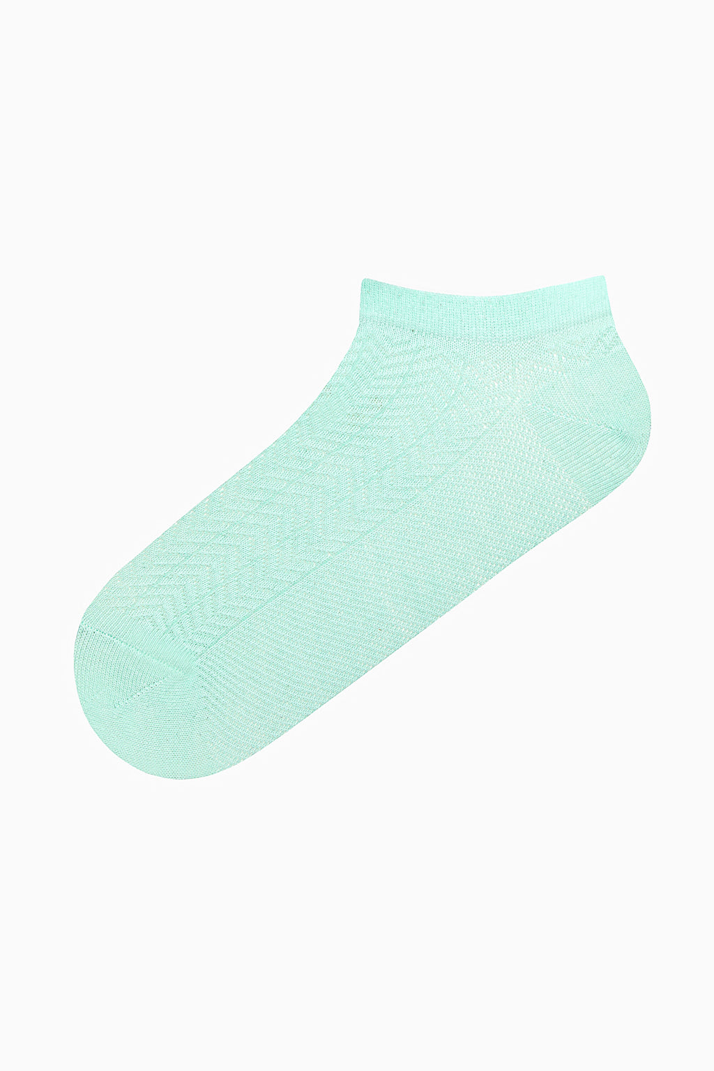 5 Pairs of Cotton Multicolored Zigzag Patterned Ankle Socks