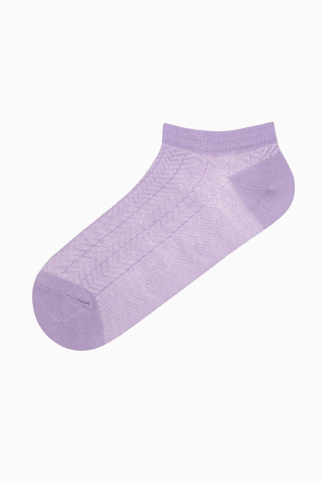 5 Pairs of Cotton Multicolored Zigzag Patterned Ankle Socks