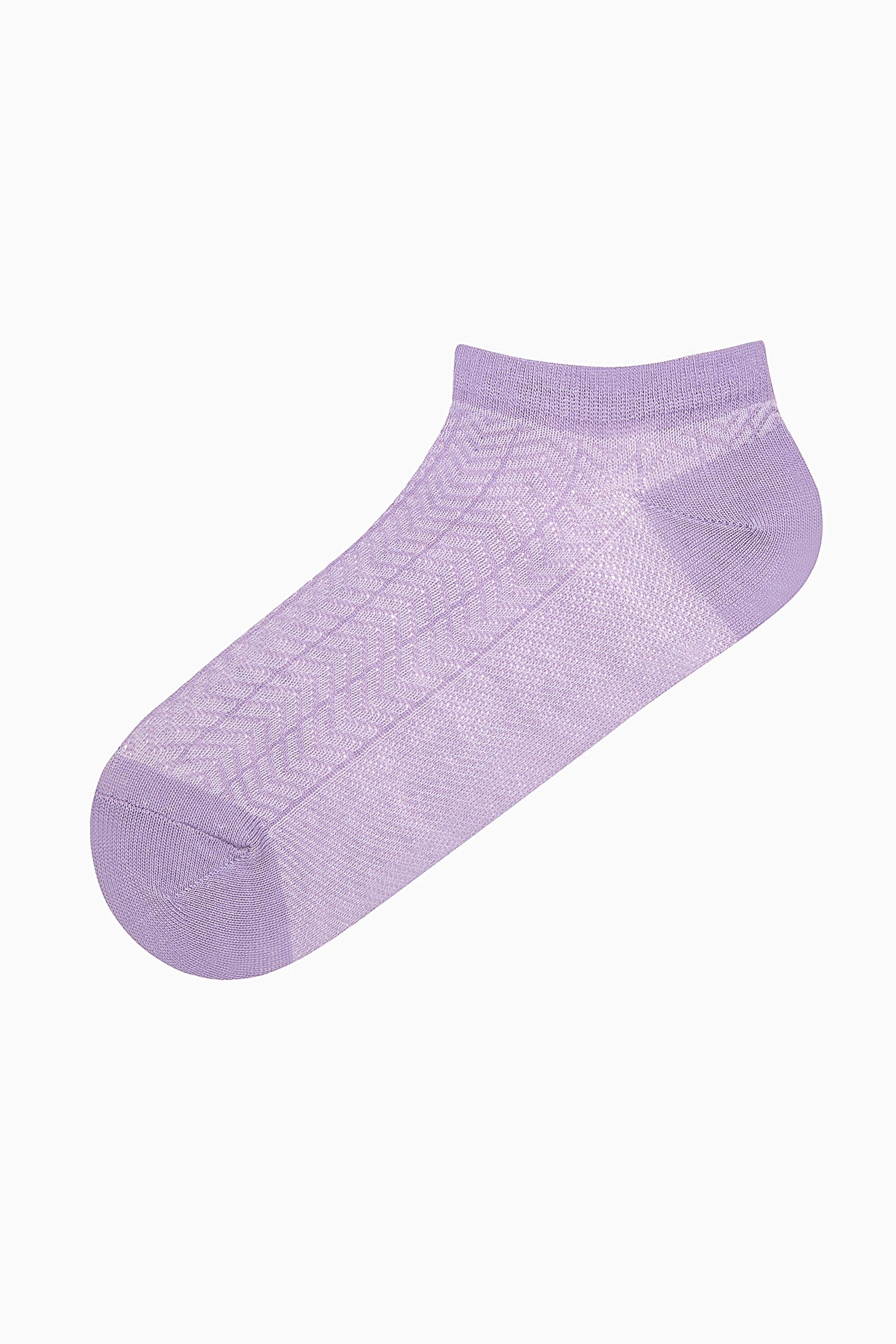 5 Pairs of Cotton Multicolored Zigzag Patterned Ankle Socks