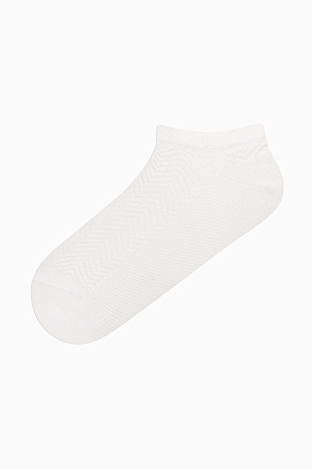 5 Pairs of Cotton Multicolored Zigzag Patterned Ankle Socks